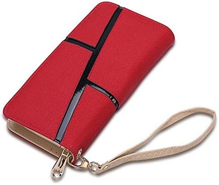 XMCOWAYOU Women Leather Wallet Clutch Bag Card Case Cash Holder Wallets