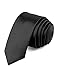 Allegra K Men's Classic Self-tied Solid Color Neckties Skinny Wedding Party Work Neck Tie Medium Black-Pure