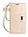 FYY Leather Case with Mirror for iPhone SE Case 2022 (3rd Gen)/iPhone SE Case 2020 (2nd Gen)/iPhone 7 Case/iPhone 8 Case 4.7