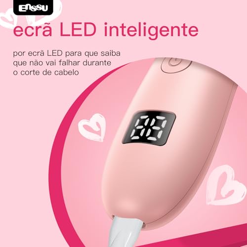 Enssu Aparador De Pelos Intimos Femininos 2 em 1 | Aparador de Pelos Feminino para Corpo e Virilha, Depilador Elétrico com Lâmina de Segurança, IPX7 à Prova d'Água