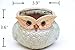 UName Micro Landscape Succulent Plants Creative Flower Planters, Mini Plants Pot, Ceramics Decoration, Handmade, Small Plant Containers, Owl Design Succulent Planter,Green. (leaf-shape eye owl)UN234