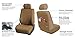 FH Group Car Seat Covers Taupe Front Seats Only, Airbag Compatible Supreme Cloth Seat Covers Universal Fit Interior Accessories Cars Trucks SUV Car Accessories Protector Automotive Seat Covers