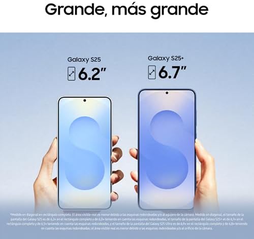 Samsung Galaxy S25 512GB AI Telemóvel, Galaxy AI, 12GB RAM, Câmara de 50MP, Dual SIM, IP68, Garantia do Fabricante 3 Anos + 1 Ano Extra, Cor Azul (Versão Espanhola)