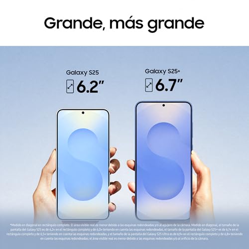 Galaxy S25 256GB Teléfono Móvil con IA, Galaxy AI, 12GB RAM, Cámara 50MP, Dual SIM, IP68, Garantía del Fabricante 3 Años + 1 Año Extra, Color Gris (Versión Española)