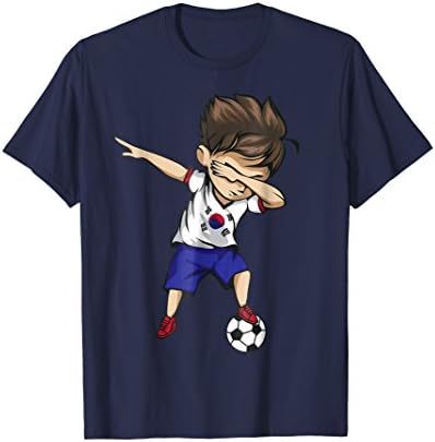 Dabbing Soccer Boy South Korea Jersey Shirt Korean Football