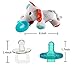 Hombae Baby Pacifier Holder Stuffed Animal for Baby Girls, Infant Soothie Pacifier and Teether Holder with Clip, BPA-Free Baby Shower Gift for Boys & Girls, Elephant