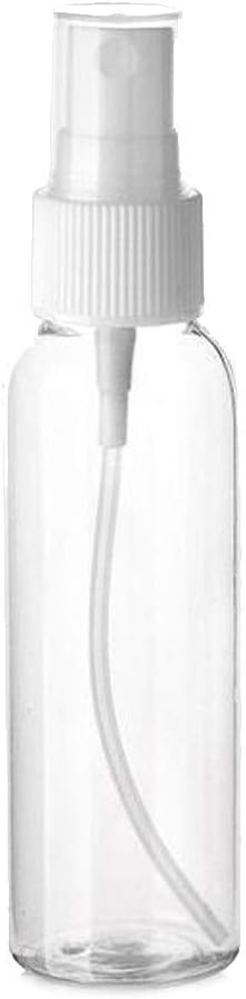 charmsamx 10 Pcs Liquid Spray Bottle, Plastic Transparent Refillable Container Reusable Pump Atomizer Empty Fine Mist Spray Bottles for Travel Household Use