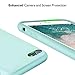 KUMEEK iPhone 6s Case, iPhone 6 Case, Liquid Silicone Rubber with Soft Microfiber Cloth Cushion Protective Case Thin Slim for iPhone 6s / iPhone 6 - Mint
