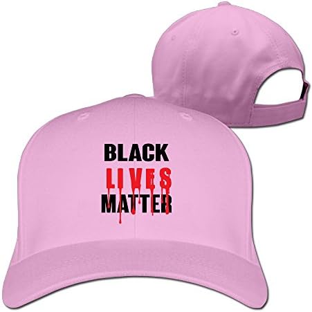 XJBD Adult BLACK LIVES Hip Hop Cap Hat Pink