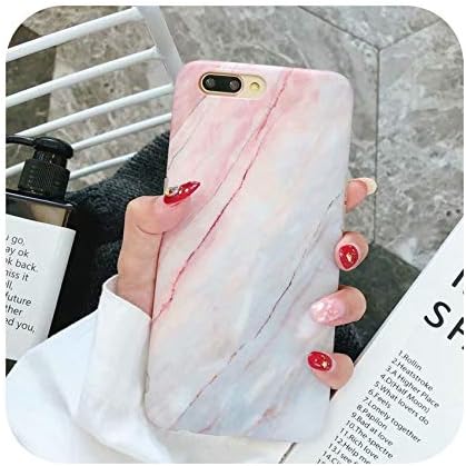 Marble Case for iPhone X Xs Max Case Metal Ring Holder Silicone TPU Matte Case for iPhone 8 7 6 6S Plus Case,D,for iPhone 6 6s Plus
