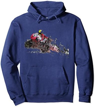 Unisex Men's Motorcycle Racing Moto GP Hoodie Large Navy