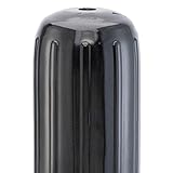 Taylor Made Products 71034 Big B Inflatable Vinyl Boat Fender with Center Rope Tube 12 inch x 34 inch, Black