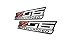 ERPART Z06 Supercharged Highly Polished Aluminum Emblem Compatible with Chevy Chevrolet Corvette C6 C7 in Red Black Silver (Pack of 2)