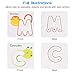Alphabet Flash Cards, XREXS Toddler ABC Letters Learning Cards, Wooden Alphabet Letters Puzzle Educational Learning Toy for Kids Preschool Kindergarten