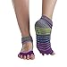 Gaiam Yoga Socks - Toeless Grippy Non Slip Sticky Grip Accessories for Women & Men - Hot Yoga, Barre, Pilates, Ballet, Dance, Home - Bright Bouquet Mary Jane