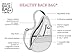 AmeriBag Healthy Back Bag Small Microfiber Shoulder Bag, Slate