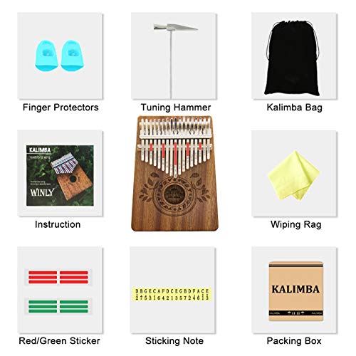 6 Kalimba+Instruction+Portable+African+Beginners