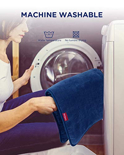 Large Heating Pad, Comfytemp 17 x 33\'\' XXXL Electric Heating Pad for Back Pain Relief, Extra Large Heat Pad - 6 Heat Levels, 5 Timers with Countdown & Backlight for Shoulders and Cramps, Washable