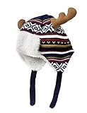 Home Prefer Boys Winter Hats Warm Cotton Knitted Hats with Earflaps