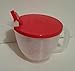 Tupperware Mix and Store Batter Bowl 4 Cup Small Measuring Pitcher Red