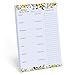 Minimalmart Weekly Magnetic Meal Planner Notepad - Food Planning Organizer and Grocery List Pad, Premium 52 Pages, with Tear Away Perforated Shopping List