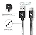 AYIPE Micro USB Cable [3-Pack] - 3+6+10 Feet (1+2+3 Meters) - Blackwhite - Nylon Braided - Tangle-Free Micro USB Cable