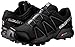 Salomon Women's Speedcross 4 Trail Running Shoes, Black/Black/BLACK METALLIC, 7