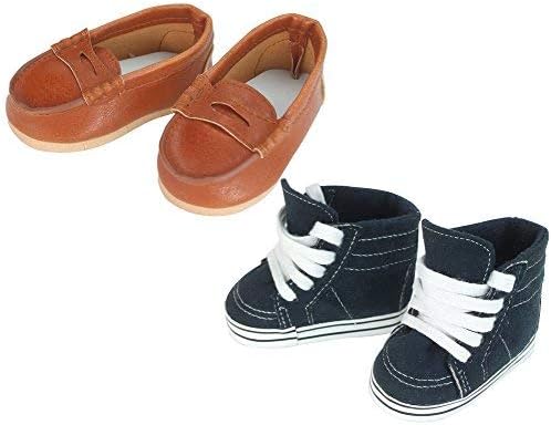 18 Inch Doll Boy Shoes Navy Sneaker 