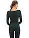 PattyBoutik Mama 2in1 Style 3/4 Sleeve Nursing Maternity Tunic (Dark Green M)
