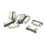 uxcell 10 Pcs Single Row 0.5mm Pitch 10Pin FPC FFC Connector for I/O Socket