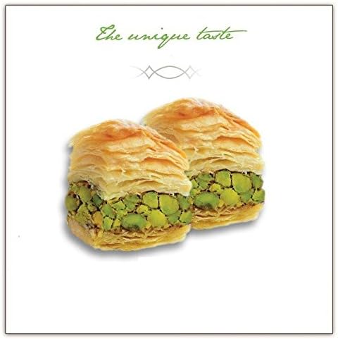 Baklava Pistachios (1 Kg) Gourmet Gift Baskets - Taste the Unique, Finest Most Prestigious and Authentic Mid-eastern Baklava - Best Buy Baklava Pistachios (1 Kg)