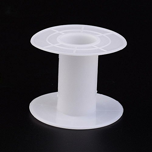 White Plastic Empty Spools For Cord, Yarn, Chain, Thread, Ribbon (2.25")