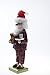 Clever Creations Traditional Wooden Pajama Santa Christmas Nutcracker Collectible Mr. Claus in PJs | Festive Holiday Décor | Holding Milk, Cookies, and Teddy Bear | 100% Wood | 12