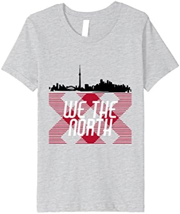unisex-child We The North Toronto Basketball Playoff Canada Gear T-Shirt 8 Heather Grey