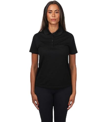 Amazon.com: Men's Performance Dri-Tech Polo, Black, Small