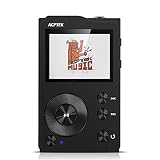 AGPTEK H3 HiFi Bluetooth MP3 Player APTX High Resolution Lossless Digital Audio Player with 32GB Memory Card, Support Up to 256GB, Black