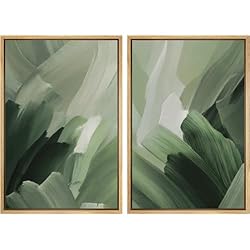 MUDECOR Framed Canvas Print Wall Art Set Green