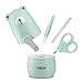 VIBON Light Green Bear Shape Baby Manicure Kit,Safe Baby Bear Nail Clipper,Scissors,Tweezers and Nail File(4 Pcs),Baby Nail Care Set for Newborn,Infant,Toddler,Kids
