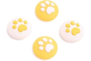 Cat Paw Thumb Grip Joystick Caps Compatible with Switch/OLED/Lite, Cute Silicone Joystick Cover Replacement Thumb Grip Covers