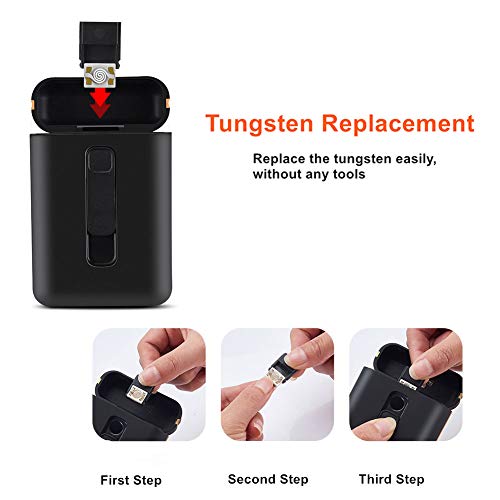 Cigarette Case with Lighter Cigarettes Box King Size Portable Full Pack 20pcs Regular Size Cigarettes USB Lighters 2 in 1 Rechargeable Flameless Windproof Electric Lighter(Red)