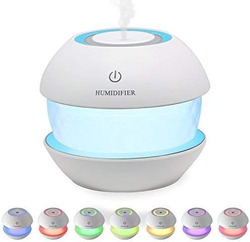 PENADIA Ultrasonic Cool Mist Humidifiers Essential Oil Diffuser Aroma Air Humidifier with Led Night Light Colorful Change for Car, Office