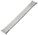 Voguestrap TX921W Allstrap 15-19mm Silver Long-Length Tapered Expansion Watchband