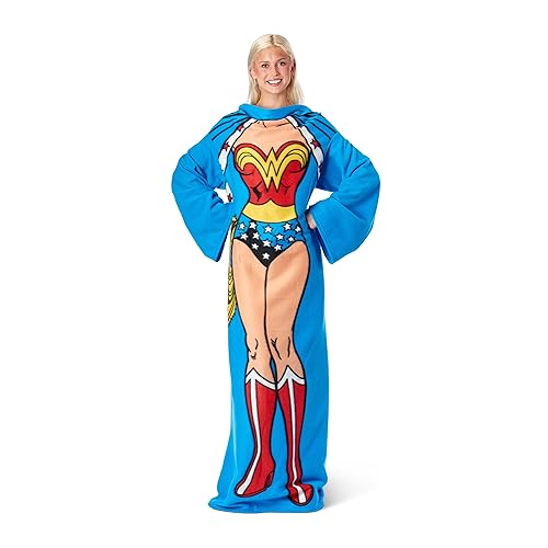 Northwest Blanket with Sleeves, Polyester, Being Wonder Woman, 4' x 5'11"