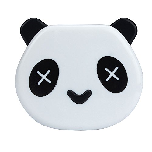 TONSEE Cartoon Panda Candy Color Contact Lens Box Case for Eyes Care Kit (White)