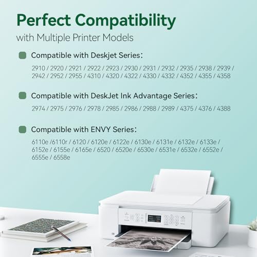 INKWELLZ Ink 308XL BK – 730+ Pages, Replacement for Original HP 308 Black Cartridge, for HP Envy 6120e 6122e 6132e 6520e 6530e 6532e 6152e 6558e 6110e 6130e DeskJet 2910 2920 2921 922 cm