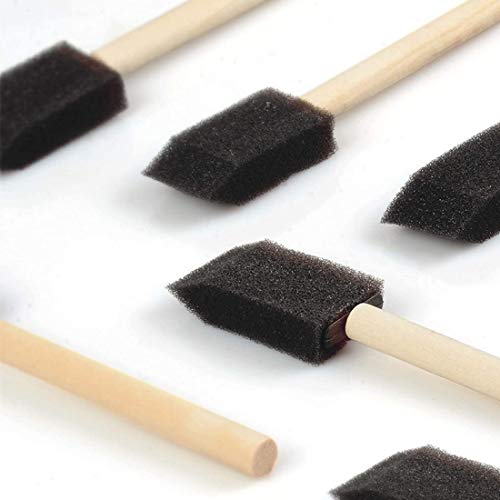 Superise Foam Brush,Sponge Wood Handle Paint Brush,Foam Paint Brushes,1