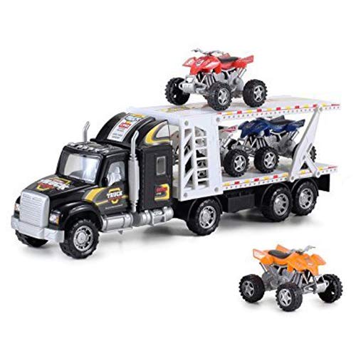 ATV Hauler Big Rig Toy Truck 148 Scale Auto Carrier Transporter