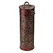 BQLZR Round Wooden Retro Vintage Wine Bottle Travel Storage Box Wine Bottle Case Holder Carrier