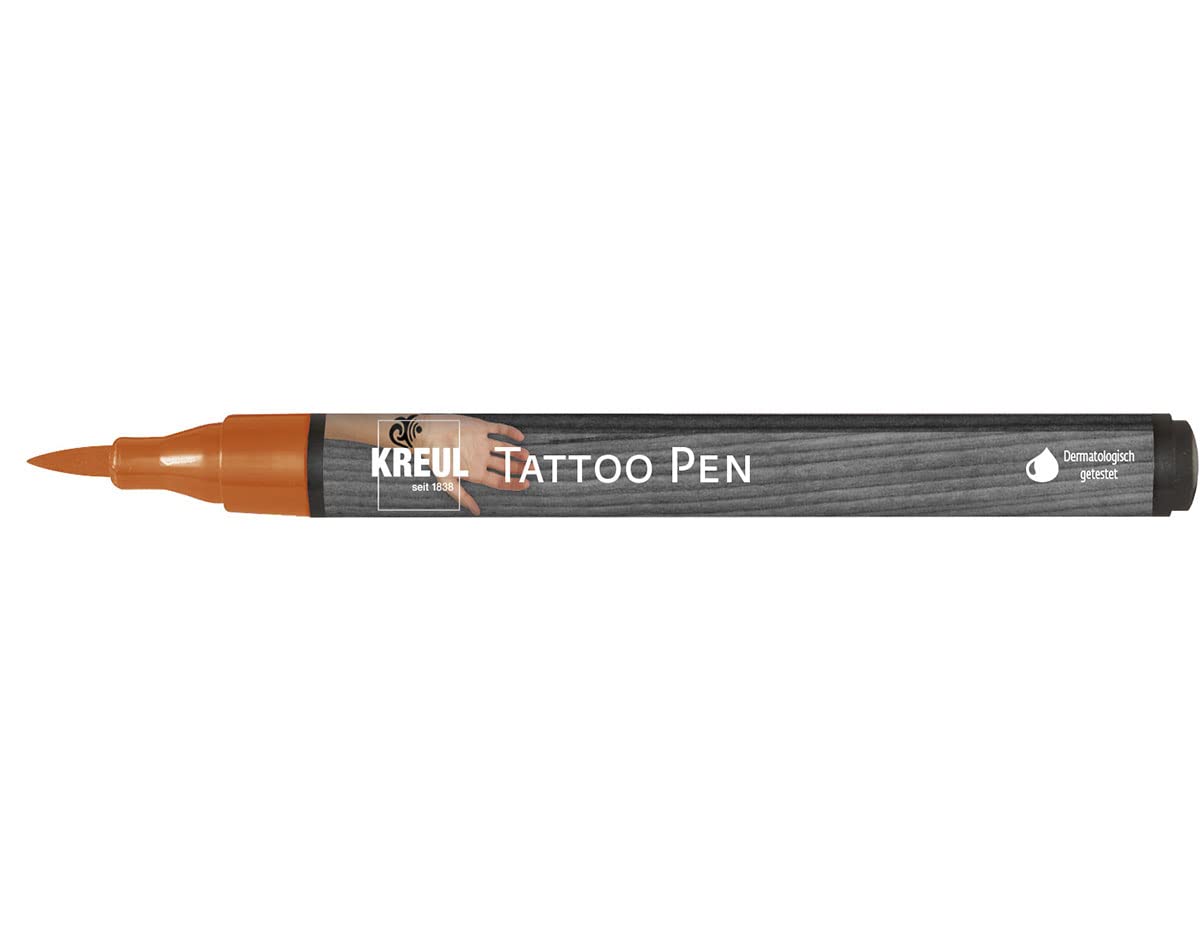 Kreul 62106 Tattoo Pen Henna Line Width 0.5 3 mm Cosmetic Ink Water-based Lasts up to 5 Days Dermatologically Tested Vegan Paraben