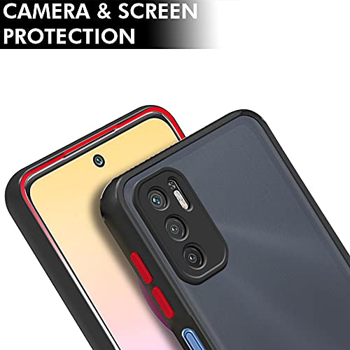 TheGiftKart-Translucent-Hybrid-Redmi-Note-10T-5G-Back-Case-Cover-Smoked-Matte-Back-360-Degree-Protection-Protective-Hard-Back-Case-Cover-for-Redmi-Note-10T-5G-Black-Bumper TheGiftKart Translucent Hybrid Redmi Note 10T 5G Back Case Cover | Smoked Matte Back | 360 Degree Protection…